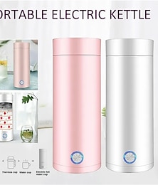 abordables -Bouilloires électriques portables de 400ml, tasse d'eau chaude intelligente, thé, café, chauffage en acier inoxydable, pour voyage