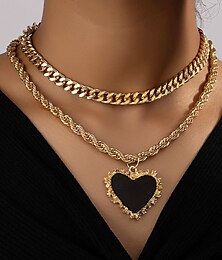 cheap -Women's necklace Fashion Outdoor Heart Necklaces