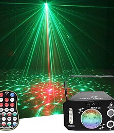 ieftine -lumini de petrecere lumini discoteca cu sunet activat dj lumini disco led scenă cu proiecție model și telecomandă cadou