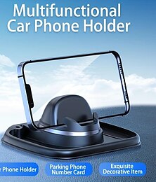 economico -porta cellulare multifunzionale per auto, porta cellulare da cruscotto girevole a 360 gradi, supporto antiscivolo per navigazione auto, adatto per tappetino antiscivolo cruscotto auto adatto a tutti i