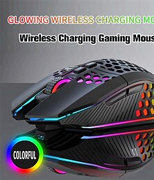 cheap -X801 Gaming Wireless Hollow Designed Gaming Mouse Ergonomically Mouse Honeycomb Old Video Game Console