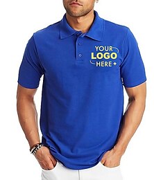 abordables -Polo de solapa para hombre, polo gráfico con botones, polo, camisa polo de algodón, estampados gráficos de dinosaurios animales, cobertura granate, impresión personalizada, negro, blanco, amarillo,