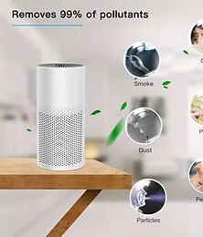 abordables -Véritable purificateur d'air hepa silencieux pour le bureau à domicile et la voiture - purificateur d'air portable et efficace pour chambre d'animaux et bureau