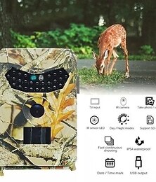 voordelige -2023 Upgraded version New Wild Camera Photo-Traps 12MP 1080P Motion Triggered Hunting Wildcamera Trap IP66 Waterproof Outdoor Night Vision Trail Camera