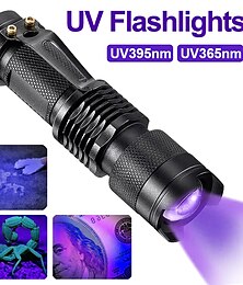 cheap -UV Flashlight Portable Mini Ultraviolet Torch Waterproof Zoomable Violet Light Pet Urine Scorpion Detector UV Lamp