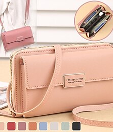 economico -borsa del portafoglio del telefono piccola borsa a tracolla per le donne borsa del telefono cellulare borse a tracolla delle signore borsa del portafoglio con slot per carte di credito per iphone 15 samsung borsa del telefono univesale