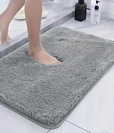 cheap -1pc Soft And Comfortable Thick Plush Floor Mat For Bathroom, Bedroom, Living Room, Water Absorption And Anti-Slip Design Fall Decor