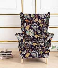 abordables -Funda de sillón de spandex para silla strandmon, funda elástica antiarañazos para sillón con respaldo de orejas, funda de sillón con respaldo de orejas de jacquard, extraíble y lavable a máquina