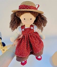 abordables -Poupée waldorf faite à la main en pur coton, vêtements à langer, marionnette en peluche douce et mignonne, jouets pour enfants et femmes