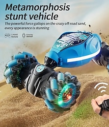 cheap -4WD Gesture Sensor Toy Car Double-Side Rotation Off-Road Vehicle360 Flip With Light And Music Birthday Toy Car Hand Controlled RC Car Festival Thanksgiving Gift