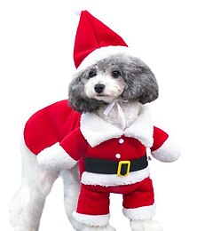 halpa -Koirat Kissat Jouluasuste Viitta Jouluinen asu Muoti söpö tyyli Talvi Pehmeä Pestävä Mukava Joulu ulko- Sisällä Rento / arki Bichon Frise Villakoira Pomeranian Pienelle lemmikille papillon