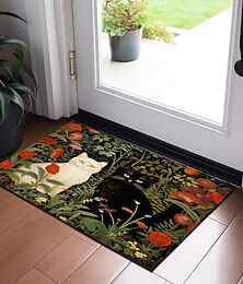 economico -gatti zerbino floreale tappetini tappeti lavabili tappetino da cucina tappeto antiscivolo a prova di olio tappetino per interni ed esterni arredamento camera da letto tappetino da bagno tappeto