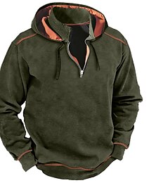 cheap -Men's Hoodie Tactical Hoodie Tactical Black Army Green Navy Blue Gray Hooded Plain Sports & Outdoor Daily Holiday Streetwear Cool Casual Spring &  Fall Clothing Apparel Hoodies Sweatshirts  Long