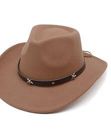 levne -18. století 19. století stát Texas Kovbojský klobouk Cowgirl Klobouk Kovbojka Západní kovboj Maškarní kostým Pánské Dámské loučení se svobodou nevěsty Klobouk Celý rok
