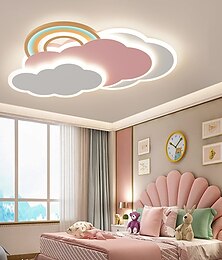 billiga -LED Ceiling Light Acrylic Rainbow Cloud Flush Light Cartoon Pink Lamp Modern Creative Personality Design Ceiling Light for Kids Bedroom Girls Boys Room Study Room AC110V AC220V