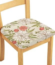 abordables -Housse de chaise de salle à manger housse de siège de chaise extensible en daim hydrofuge doux uni couleur unie durable lavable protecteur de meubles pour salle à manger fête