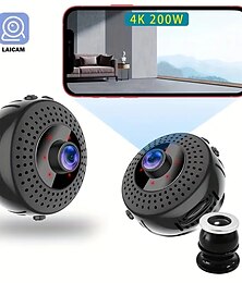 お買い得  -wifi hd ワイヤレス ip カメラ 4 k 200 ワット wifi カメラ携帯電話リモート監視内蔵バッテリーナイトビジョン機能 140 度広角