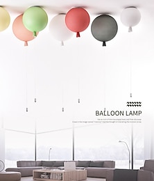 abordables -LED pendentif lumière ligne ballon design métal style artistique lustre moderne moderne simple nordique minimaliste lumière luxe restaurant longue barre table salle à manger 110-120v 220-240v
