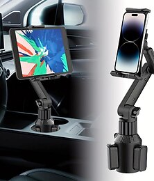 cheap -Car Cup Holder Tablet Phone Mount With Heavy Duty Cupholder Base Adjustable Tablet Phone Holder For Car/Truck Compatible With 4-13inch Tablets All Cellphones