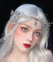 cheap -Medieval Elf Hearwear Elf Costume Renaissance Forehead Crown Chic & Modern Princess Women's Costume Jewelry Fashion Jewelry