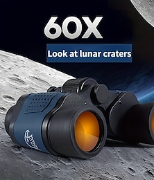 cheap -60x60 High-power Binoculars With Coordinates BAK4 Portable Telescope Low Light Night Vision Hunting Sports Tourism Sightseeing Objective 36mm Eyepiece 16mm Magnification 10x