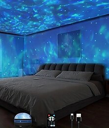 voordelige -sterprojector galaxy projector ocean wave projector waterlichtprojector valentijnscadeau voor slaapkamer nachtlampje projector gamingkamer, thuisbioscoop, plafond, kamerdecor
