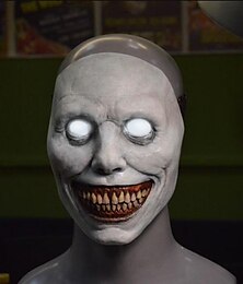 levne -Vymítač Strašidelní usmívající se démoni Maska Halloween rekvizity LED maska Dospělé Pánské Dámské Horor Legrační Strašidelný kostým předvečer Všech svatých Karneval Mardi Gras Jednoduchý karnevalov