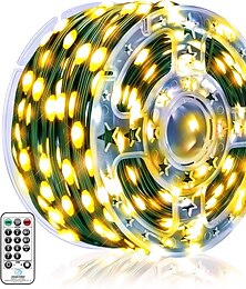 preiswerte -328ft 100m flexible LED-Lichterkette IP67 wasserdichte Streifen Weihnachtslichterkette 1000 LEDs warmweiß kreative Lichterkette Weihnachtsbeleuchtung Party Urlaub Hochzeit 29V