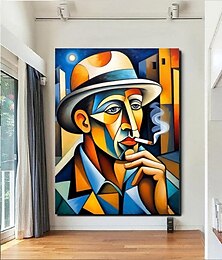 billiga -handkamrat oljemålning canvasvägg konst dekoration abstrakt kniv målning picasso stil karaktärer för heminredning rullad ramlös osträckt målning