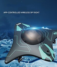 abordables -Télécommande mobile wifi avec six canaux pour la transmission en temps réel de caméras sous-marines, mini bateaux télécommandés