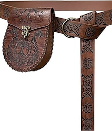abordables -Retro Antiguo Medieval Cinturón Vaina Bolsa de cinturón Pirata Vikingo Ranger élfico Unisexo Víspera de Todos los Santos Rendimiento Fiesta LARP Cinturón