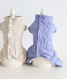 preiswerte -Hund Katze Mäntel Jacke Mode Niedlich Winter Warm Weich Waschbar Bequem Outdoor Alltagstauglich Hundebekleidung for Bichon Frise Pudel Zwergspitz Baby Haustier Papillon