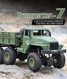 abordables -Jouets pour enfants 116 véhicule militaire à six roues motrices escalade hors route simulation extérieure véhicule télécommandé transfrontalier