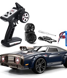 cheap -Full Scale Electric 4WD High Speed Muscle Drift Car Demon Eye RC Model Racing 38kmh