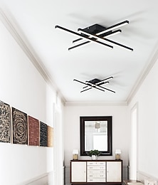 Недорогие -4-Light 6-Light 61/85/120 cm Кластерный дизайн Дизайн линии Геометрические фигуры Потолочные лампы Алюминий Линейные геометрический минималист Окрашенные отделки LED Современное 110-120
