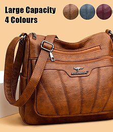 abordables -sac à bandoulière noir marron pour femme avec plusieurs poches zippées - sac à bandoulière élégant et pratique au quotidien pour le travail et les loisirs