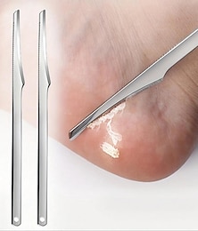 billiga -rostfritt stål bottenkniv fot död hudborttagningsmedel tå nagelrakapparat fötter pedikyr kniv fot förhårdnader rasp fotvårdsverktyg