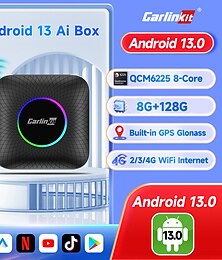 cheap -Carlinkit Android 13 Carplay Smart Tv Box Wireless Android Auto & Apple Car Play Netflix Iptv Youtube QCM6125 665 8-Core 4G LTE