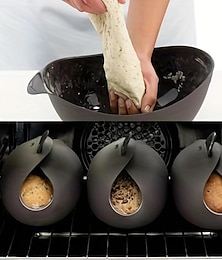 Недорогие -1 шт. универсальный кухонный инструмент: многофункциональная силиконовая хлебопечка, пароварка для овощей, форма для выпечки и тостер.