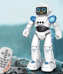 abordables -Robot intelligent r28, programmation de dialogue vocal, émoticônes, danse tactile, détection de gestes, télécommande, jouet multifonctionnel