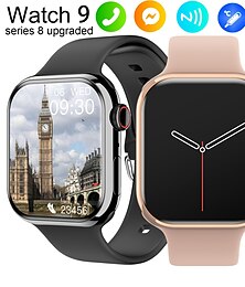 abordables -696 IW9 Montre intelligente 2.05 pouce Smartwatch Montre Connectée Bluetooth Surveillance de la température Podomètre Rappel d'Appel Compatible avec Android iOS Femme Hommes Mode Mains-Libres Rappel