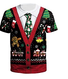 levne -Tisk Trička Trička Animák Manga Grafika pro Pro páry Pánské Dámské Dospělé 3D tisk pro Vánoce Karneval Plesová maškaráda Párty Festival