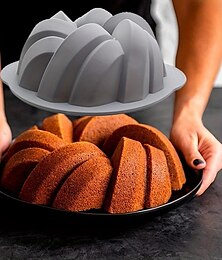 cheap -Silicone Cake Pan Set Non-stick Cake Mold Flower-shaped Cake Baking Pan Braided Cake Mold Thread Silicone Chiffon Baking Pan Baking Mold Bakeware Baking Tools Vintage Party Favors