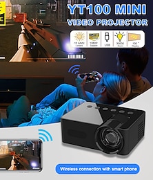 economico -YT100 LCD Mini videoproiettore Mini tascabile portatile portatile 320*180 15 lm Altro Compatibile con iOS e Android USB