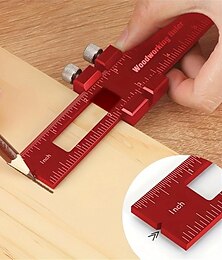 economico -migliora la tua lavorazione del legno con questo righello tascabile di precisione: righello calcolatore in alluminio con misure in pollici e metriche, tracciatura di tipo T e strumento di layout