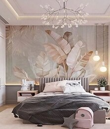 cheap -Cool Wallpapers Nature Wallpaper Wall Mural Botanical Plants Wall Covering Sticker Peel Stick Removable PVC/Vinyl Material Self Adhesive/Adhesive Required Wall Decor for Living Room Kitchen Bathroom