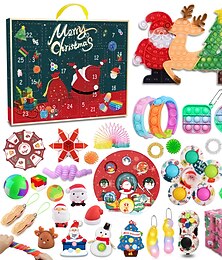 preiswerte -Weihnachten Blind Box Kinder Party Geschenk Dekompression DIY Hand-zerrissen Countdown-Kalender Blind Box Weihnachten Spielzeug für Weihnachten Geschenke