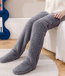 voordelige -dikkere warme fuzzy sokken-cadeaus voor vrouwen-pluizige atletische pluche slipper grip sokken yoga pilates zachte warme gezellige sokken