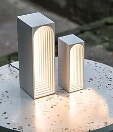 economico -Lampada da tavolo / Luce di lettura Pretezione per occhi / Decorativo Contemporaneo moderno Per Camera da letto / Ufficio Metallo 110-120V / 220-240V Bianco / Grigio