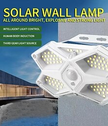 economico -luci solari da esterno impermeabili da parete con sensore di movimento, luci stradali, luci di sicurezza, decorazioni da giardino, illuminazione paesaggistica